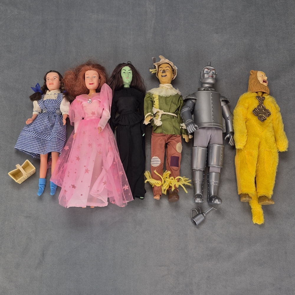 Wizard of Oz Vintage Lot of 6 Dorthy Glenda Wicked Witch Multi Toys 1985 1988